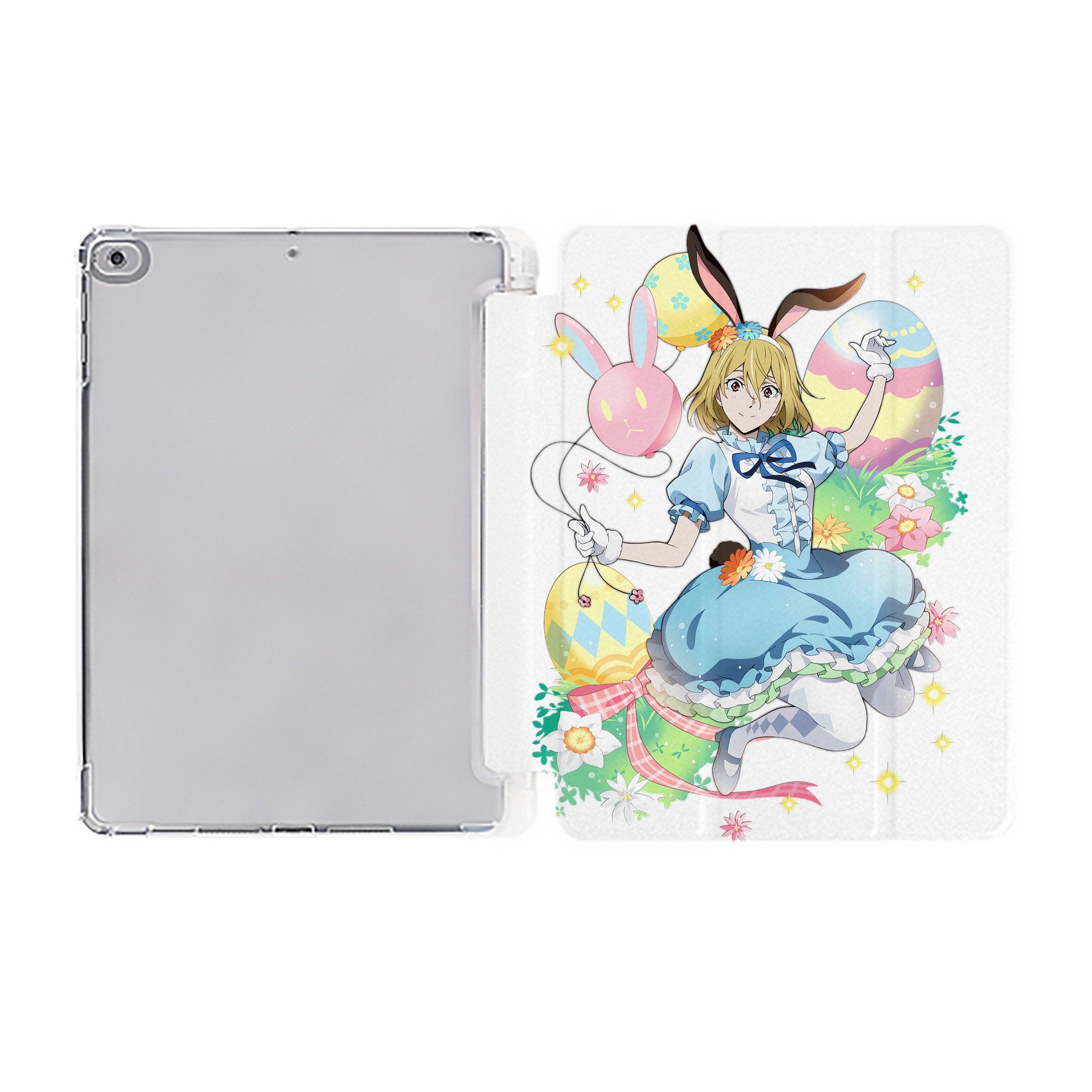 （画像用） 文豪ストレイドッグス Bungo Stray Dogs IPad ケース ペン収納付き 三つ折りスタンド PUレザー×シリコン 対応機種9.5/10.5/10.9インチ